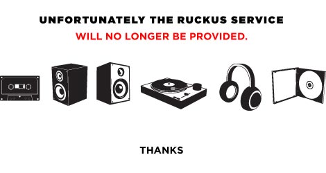 Ruckus shutdown graphic