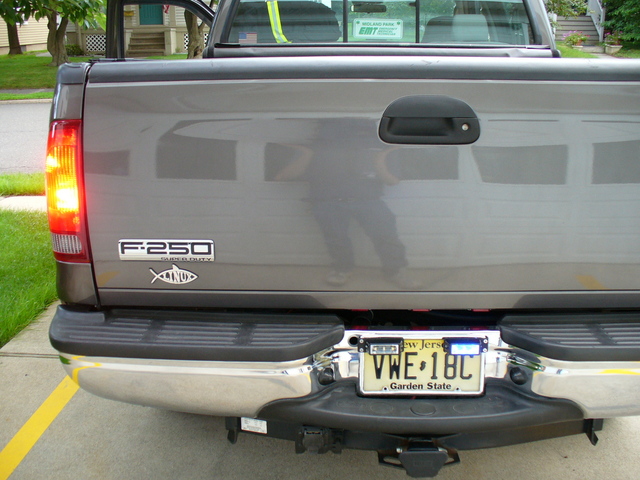Rear license plate mounted LIN3s and rear strobes.